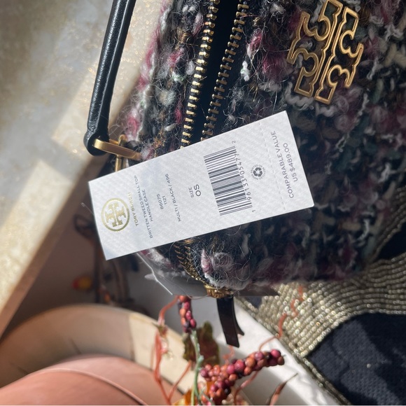 NWT Tory Burch tweed Britten top handle - Picture 3 of 12